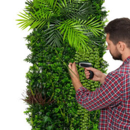 MonsterShop Artificial Plant Wall Panel 50 X 150Cm Alina Living Foliage Greenery Tiles Indoor Outdoor Weather & Uv Resistant - thumbnail 2