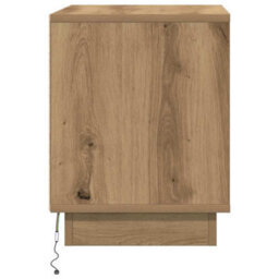 Berkfield Bedside Cabinet With Led Lights Artisan Oak 44X34,5X45 Cm - thumbnail 7