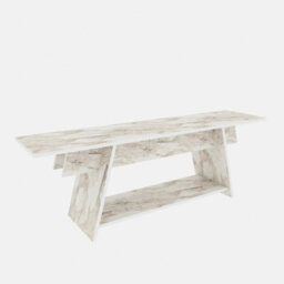 Decorotika Lanca Tv Stand Tv Unit For Tvs Up To 59 Inch White Marble Effect - thumbnail 6