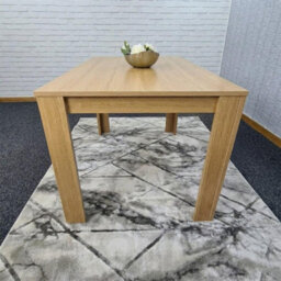 Kosy Koala 6 Seater Modern Light Wood Effect Dining Table With Melamine Finish For Kitchen And Dining Table Only 140 X 80 X 75 Cm - thumbnail 2