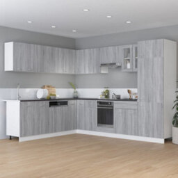 Vidaxl Refrigerator Cabinet Grey Sonoma 60X57X207 Cm Engineered Wood - thumbnail 3