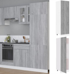 Vidaxl Refrigerator Cabinet Grey Sonoma 60X57X207 Cm Engineered Wood - thumbnail 1