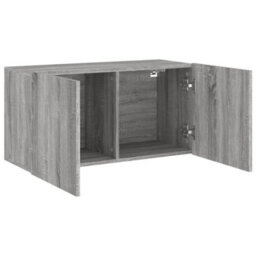 Berkfield Tv Cabinet Wall-Mounted Grey Sonoma 80X30X41 Cm - thumbnail 5