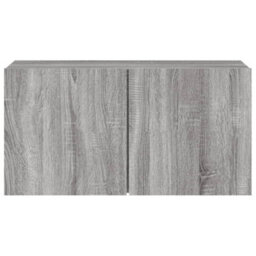 Berkfield Tv Cabinet Wall-Mounted Grey Sonoma 80X30X41 Cm - thumbnail 6