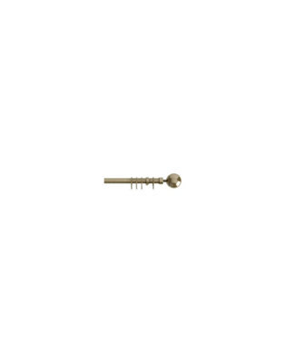22-25mm  Finesse Ball End Metal Curtain Pole Set - Antqiue Brass - image 1