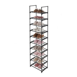 10 Tiers Metal Shoe Footwear Rack Organiser Storage Shelves - thumbnail 3