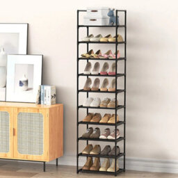 10 Tiers Metal Shoe Footwear Rack Organiser Storage Shelves - thumbnail 4