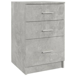 Berkfield Bed Cabinet Concrete Grey 40X40X63 Cm Engineered Wood - thumbnail 2