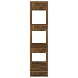 Berkfield Book Cabinet/room Divider Smoked Oak 80X30X123.5 Cm - thumbnail 6