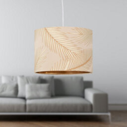 First Choice Lighting Tropica - Champagne Gold Embossed 25Cm Ceiling Pendant Or Lamp Shade - thumbnail 6
