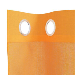 Walplus Voile Curtains With Grommets 2 Pcs Orange 140X300 Cm - thumbnail 5