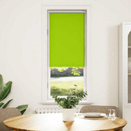 Berkfield Durable Roller Blind Blackout Leaves Green 60X150 Cm Fabric Width 55.7 Cm Polyester - thumbnail 1