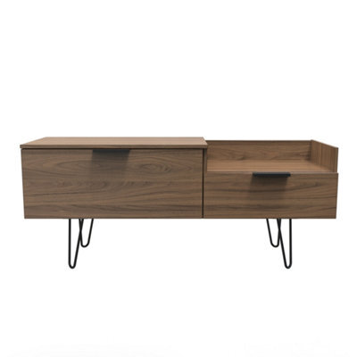 Fuji Tv Console Unit In Carini Walnut (Ready Assembled) - image 1
