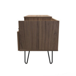 Fuji Tv Console Unit In Carini Walnut (Ready Assembled) - thumbnail 2