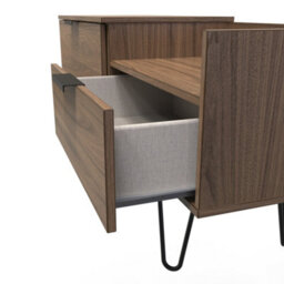 Fuji Tv Console Unit In Carini Walnut (Ready Assembled) - thumbnail 5