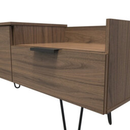 Fuji Tv Console Unit In Carini Walnut (Ready Assembled) - thumbnail 4