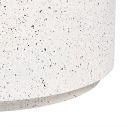 Beliani 90Cm Round Terrazzo-Inspired Coffee Table - White Fibreglass Reinforced Magnesium Oxide, Indoor-Outdoor - thumbnail 5