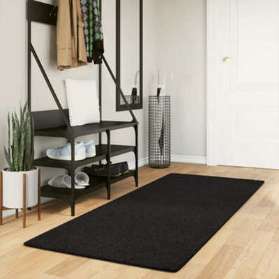 Berkfield Rug Huarte Short Pile Soft And Washable Black 80X200 Cm - image 1