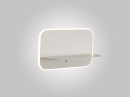 Luminosa Lighting Luminosa Lanzarote Wall Lamp Shelf With Usb Sockets, 18W Led, 3000K, 1400Lm, Matt White - thumbnail 2