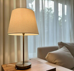 "9"" Beige Velvet Dual Purpose Lampshade Small Drum Shade For Table Lamp Or Ceiling Pendant Soft Ambient Lighting" - thumbnail 6