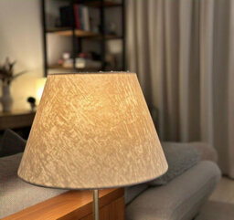 "9"" Beige Velvet Dual Purpose Lampshade Small Drum Shade For Table Lamp Or Ceiling Pendant Soft Ambient Lighting" - thumbnail 4