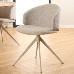 Furniture To Go Ella Swivel Beige Dining Chair - thumbnail 5