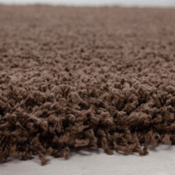 Abaseen 160X230 Cm Brown Shaggy Rug - Soft Touch Thick Pile Modern Rugs - Washable Area Rugs For Home And Office - thumbnail 2