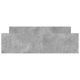 Berkfield Bed Frame With Headboard And Footboard Concrete Grey 140X200 Cm - thumbnail 4