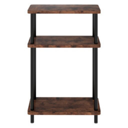 Levede Slim Side Table 3 Tier Narrow Sofa End Table Bedside Storage Stand - thumbnail 3