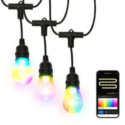Valuelights Outdoor Rgbic Smart Festoon Lights, Ip65 Waterproof String Lights, With App Control And Music Sync - thumbnail 2
