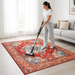 Washable Oriental Area Carpet 160X230 Cm Vintage Design Soft Short Pile Non Slip Rug For Living Room Bedroom Kitchen - thumbnail 3