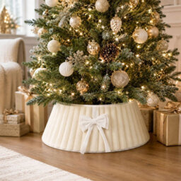 Amorly 40Cm Christmas Tree Collar, Plush Tree Collar Tree Stand Cover Xmas Tree Ring Stand Tree Basket Skirt For Winter Home Decorations - thumbnail 6