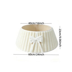 Amorly 40Cm Christmas Tree Collar, Plush Tree Collar Tree Stand Cover Xmas Tree Ring Stand Tree Basket Skirt For Winter Home Decorations - thumbnail 3