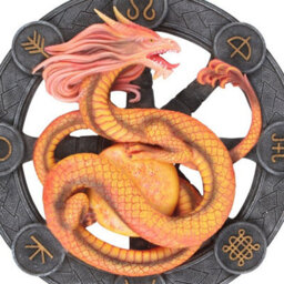Litha Dragon Resin Wall Plaque By Anne Stokes - Fantasy Home Decor - thumbnail 2