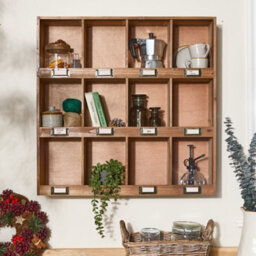 Dibor Traditional Style Wooden Display Cabinet Wall Storage Unit - thumbnail 1
