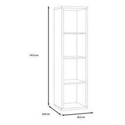 Furniture To Go Mauro 3 Shelves Storage Unit In Artisan Oak - thumbnail 8