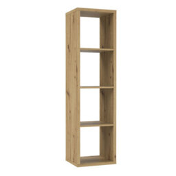 Furniture To Go Mauro 3 Shelves Storage Unit In Artisan Oak - thumbnail 1