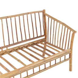 Beliani Garden Lounge Set With Table 4 Seater Maggiore Bamboo Light Brown - thumbnail 8