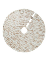Werchristmas Natural And Cream And Mocha And Latte Faux Two Toned Tree Skirt 132 Cm - thumbnail 1