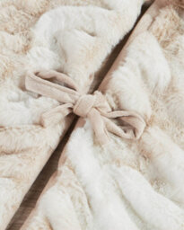 Werchristmas Natural And Cream And Mocha And Latte Faux Two Toned Tree Skirt 132 Cm - thumbnail 5