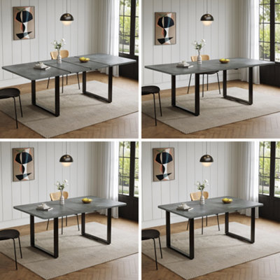 Matteo Extendable Dining Table - Grey Mdf - 140-220Cm - image 1