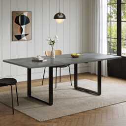 Matteo Extendable Dining Table - Grey Mdf - 140-220Cm - thumbnail 3