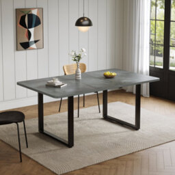 Matteo Extendable Dining Table - Grey Mdf - 140-220Cm - thumbnail 4