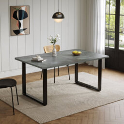 Matteo Extendable Dining Table - Grey Mdf - 140-220Cm - thumbnail 5