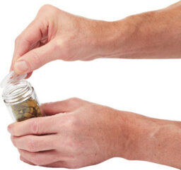 Masterclass Eight Jar Spice Rack With Matt Black And Brass Finish - thumbnail 4