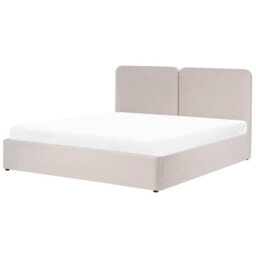 Beliani Ottoman Bed Fabric Arbois 180 X 200 Cm (Eu Super King) Beige - thumbnail 4