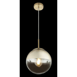 Luminosa Lighting Luminosa Varus 20Cm Globe Pendant Ceiling Light Gold Colors Transparent Glass Shade 1X E27 - thumbnail 4