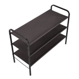 Thehotsale 3-Tier Carbon Steel Shoe Rack 53Cm H In Brown - thumbnail 5