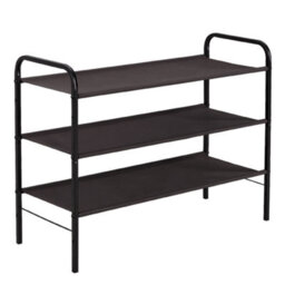 Thehotsale 3-Tier Carbon Steel Shoe Rack 53Cm H In Brown - thumbnail 3