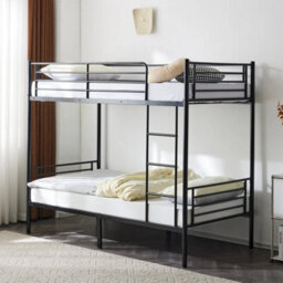 3Ft Single Bunk Bed Mental Frame Double Bunk Bed With Stair - thumbnail 1